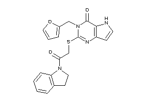 3-(2-furfuryl)-2-[(2-indolin-1-yl-2-keto-ethyl)thio]-5H-pyrrolo[3,2-d]pyrimidin-4-one