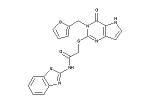 N-(1,3-benzothiazol-2-yl)-2-[[3-(2-furfuryl)-4-keto-5H-pyrrolo[3,2-d]pyrimidin-2-yl]thio]acetamide