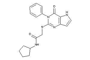 N-cyclopentyl-2-[(4-keto-3-phenyl-5H-pyrrolo[3,2-d]pyrimidin-2-yl)thio]acetamide