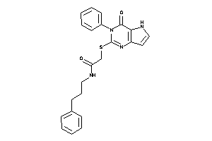 2-[(4-keto-3-phenyl-5H-pyrrolo[3,2-d]pyrimidin-2-yl)thio]-N-(3-phenylpropyl)acetamide