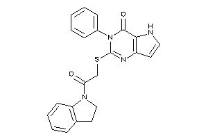 2-[(2-indolin-1-yl-2-keto-ethyl)thio]-3-phenyl-5H-pyrrolo[3,2-d]pyrimidin-4-one