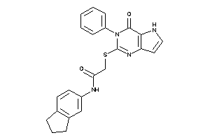 N-indan-5-yl-2-[(4-keto-3-phenyl-5H-pyrrolo[3,2-d]pyrimidin-2-yl)thio]acetamide