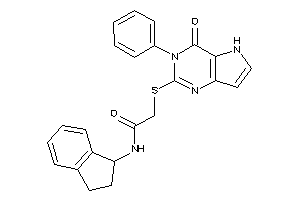 N-indan-1-yl-2-[(4-keto-3-phenyl-5H-pyrrolo[3,2-d]pyrimidin-2-yl)thio]acetamide