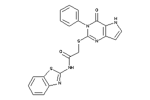 N-(1,3-benzothiazol-2-yl)-2-[(4-keto-3-phenyl-5H-pyrrolo[3,2-d]pyrimidin-2-yl)thio]acetamide