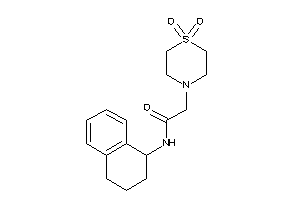 2-(1,1-diketo-1,4-thiazinan-4-yl)-N-tetralin-1-yl-acetamide