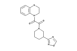 1-(2,3-dihydro-1,4-benzothiazin-4-yl)-2-[3-(1,2,4-oxadiazol-3-yl)piperidino]ethane-1,2-dione