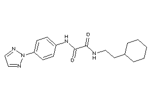 N-(2-cyclohexylethyl)-N'-[4-(triazol-2-yl)phenyl]oxamide