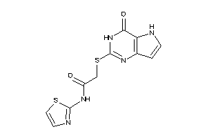 2-[(4-keto-3,5-dihydropyrrolo[3,2-d]pyrimidin-2-yl)thio]-N-thiazol-2-yl-acetamide