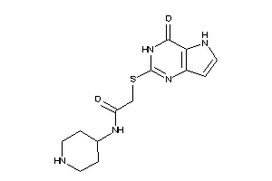 2-[(4-keto-3,5-dihydropyrrolo[3,2-d]pyrimidin-2-yl)thio]-N-(4-piperidyl)acetamide