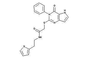 2-[(4-keto-3-phenyl-5H-pyrrolo[3,2-d]pyrimidin-2-yl)thio]-N-[2-(2-thienyl)ethyl]acetamide