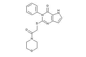 2-[(2-keto-2-morpholino-ethyl)thio]-3-phenyl-5H-pyrrolo[3,2-d]pyrimidin-4-one