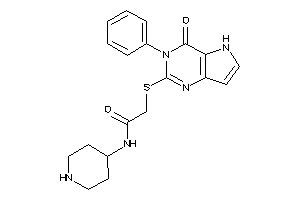 2-[(4-keto-3-phenyl-5H-pyrrolo[3,2-d]pyrimidin-2-yl)thio]-N-(4-piperidyl)acetamide