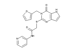 2-[[3-(2-furfuryl)-4-keto-5H-pyrrolo[3,2-d]pyrimidin-2-yl]thio]-N-(3-pyridyl)acetamide