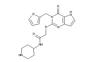 2-[[3-(2-furfuryl)-4-keto-5H-pyrrolo[3,2-d]pyrimidin-2-yl]thio]-N-(4-piperidyl)acetamide