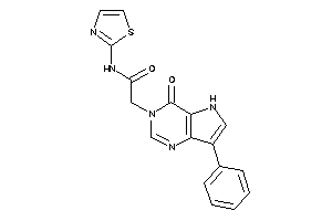 2-(4-keto-7-phenyl-5H-pyrrolo[3,2-d]pyrimidin-3-yl)-N-thiazol-2-yl-acetamide