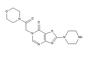Image of 6-(2-keto-2-morpholino-ethyl)-2-piperazino-thiazolo[4,5-d]pyrimidin-7-one