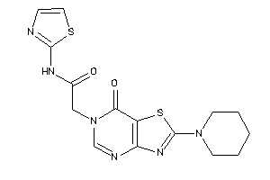 Image of 2-(7-keto-2-piperidino-thiazolo[4,5-d]pyrimidin-6-yl)-N-thiazol-2-yl-acetamide