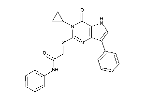 2-[(3-cyclopropyl-4-keto-7-phenyl-5H-pyrrolo[3,2-d]pyrimidin-2-yl)thio]-N-phenyl-acetamide