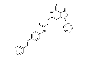 N-(4-benzoxyphenyl)-2-[(4-keto-7-phenyl-3,5-dihydropyrrolo[3,2-d]pyrimidin-2-yl)thio]acetamide