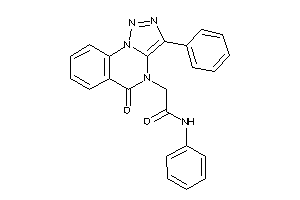 Image of 2-(5-keto-3-phenyl-triazolo[1,5-a]quinazolin-4-yl)-N-phenyl-acetamide