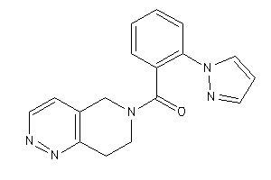 7,8-dihydro-5H-pyrido[4,3-c]pyridazin-6-yl-(2-pyrazol-1-ylphenyl)methanone