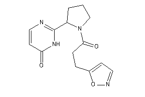 2-[1-(3-isoxazol-5-ylpropanoyl)pyrrolidin-2-yl]-1H-pyrimidin-6-one