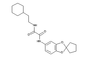 N-(2-cyclohexylethyl)-N'-spiro[1,3-benzodioxole-2,1'-cyclopentane]-5-yl-oxamide