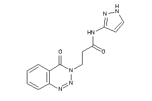 3-(4-keto-1,2,3-benzotriazin-3-yl)-N-(1H-pyrazol-3-yl)propionamide