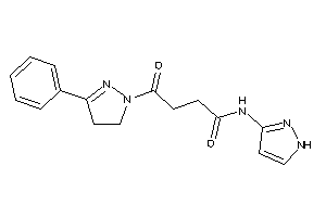 4-keto-4-(3-phenyl-2-pyrazolin-1-yl)-N-(1H-pyrazol-3-yl)butyramide