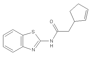 N-(1,3-benzothiazol-2-yl)-2-cyclopent-2-en-1-yl-acetamide