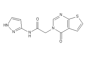 2-(4-ketothieno[2,3-d]pyrimidin-3-yl)-N-(1H-pyrazol-3-yl)acetamide