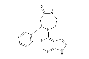 7-phenyl-1-(1H-pyrazolo[3,4-d]pyrimidin-4-yl)-1,4-diazepan-5-one