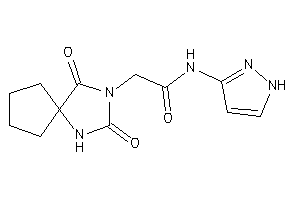 Image of 2-(2,4-diketo-1,3-diazaspiro[4.4]nonan-3-yl)-N-(1H-pyrazol-3-yl)acetamide