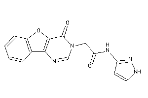 2-(4-ketobenzofuro[3,2-d]pyrimidin-3-yl)-N-(1H-pyrazol-3-yl)acetamide