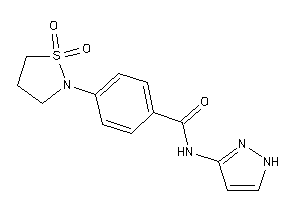 Image of 4-(1,1-diketo-1,2-thiazolidin-2-yl)-N-(1H-pyrazol-3-yl)benzamide