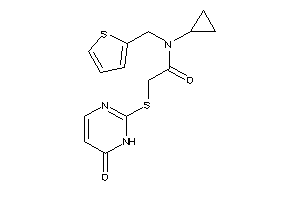 N-cyclopropyl-2-[(6-keto-1H-pyrimidin-2-yl)thio]-N-(2-thenyl)acetamide