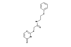 2-[(6-keto-1H-pyrimidin-2-yl)thio]-N-(2-phenoxyethyl)acetamide