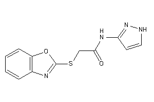 2-(1,3-benzoxazol-2-ylthio)-N-(1H-pyrazol-3-yl)acetamide