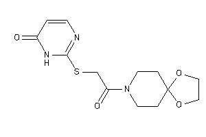 2-[[2-(1,4-dioxa-8-azaspiro[4.5]decan-8-yl)-2-keto-ethyl]thio]-1H-pyrimidin-6-one