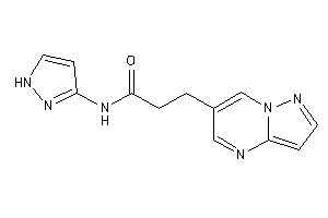 3-pyrazolo[1,5-a]pyrimidin-6-yl-N-(1H-pyrazol-3-yl)propionamide