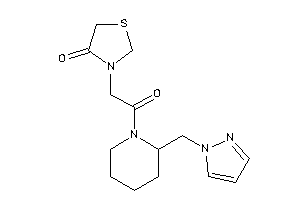 3-[2-keto-2-[2-(pyrazol-1-ylmethyl)piperidino]ethyl]thiazolidin-4-one