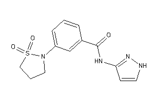 3-(1,1-diketo-1,2-thiazolidin-2-yl)-N-(1H-pyrazol-3-yl)benzamide
