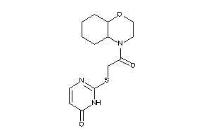 2-[[2-(2,3,4a,5,6,7,8,8a-octahydrobenzo[b][1,4]oxazin-4-yl)-2-keto-ethyl]thio]-1H-pyrimidin-6-one