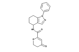 4-keto-N-(1-phenyl-4,5,6,7-tetrahydroindazol-4-yl)-2,3-dihydropyran-6-carboxamide