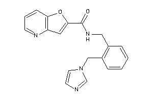 N-[2-(imidazol-1-ylmethyl)benzyl]furo[3,2-b]pyridine-2-carboxamide