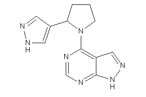 4-[2-(1H-pyrazol-4-yl)pyrrolidino]-1H-pyrazolo[3,4-d]pyrimidine