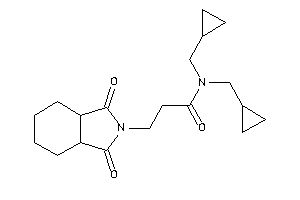 N,N-bis(cyclopropylmethyl)-3-(1,3-diketo-3a,4,5,6,7,7a-hexahydroisoindol-2-yl)propionamide