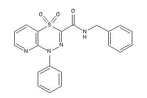 Image of N-benzyl-4,4-diketo-1-phenyl-pyrido[2,3-e][1,3,4]thiadiazine-3-carboxamide