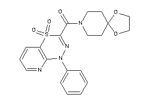 (4,4-diketo-1-phenyl-pyrido[2,3-e][1,3,4]thiadiazin-3-yl)-(1,4-dioxa-8-azaspiro[4.5]decan-8-yl)methanone