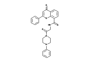 4-keto-N-[2-keto-2-(4-phenylpiperazino)ethyl]-2-phenyl-chromene-8-carboxamide